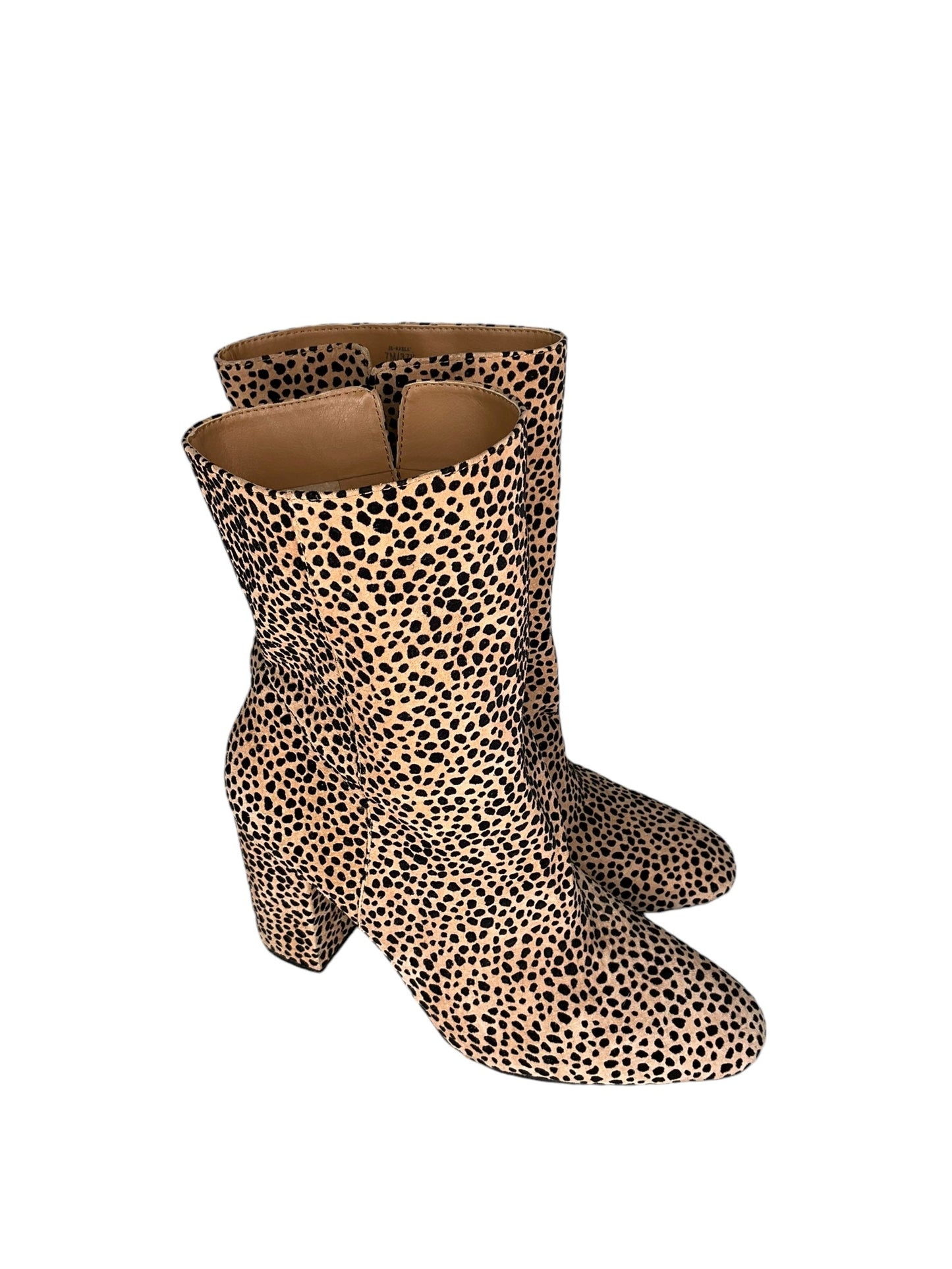 Boots Ankle Heels By Jessica Simpson In Animal Print, Size: 7