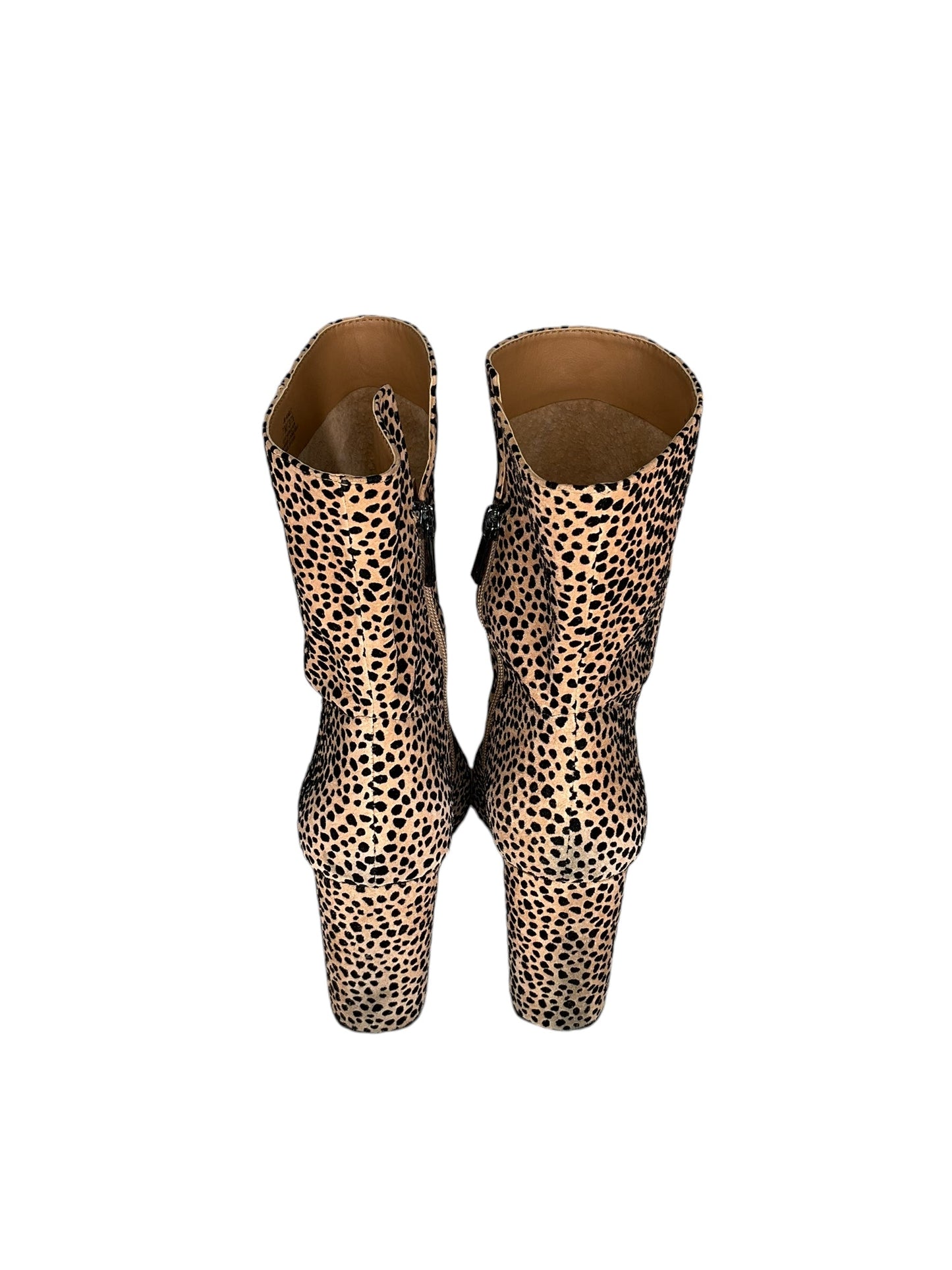 Boots Ankle Heels By Jessica Simpson In Animal Print, Size: 7