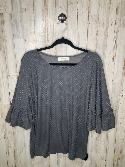 Grey Top Short Sleeve Altard State, Size 2x