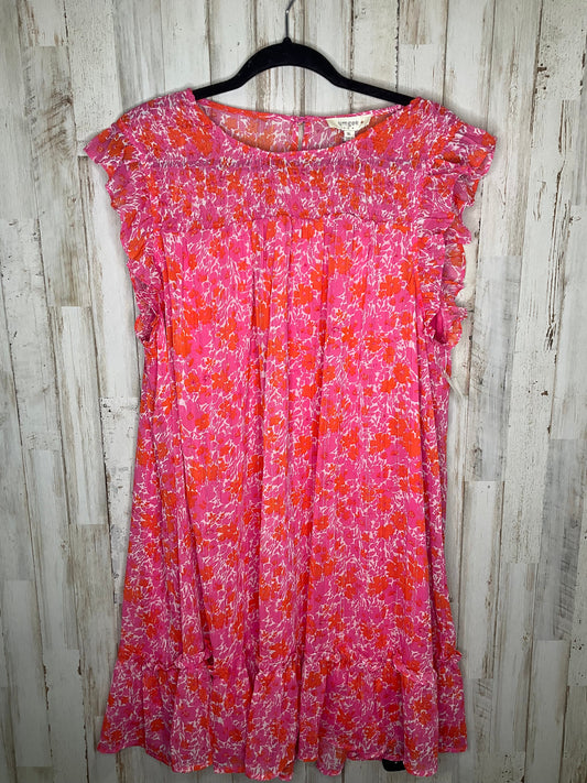 Floral Print Dress Casual Short Umgee, Size 1x