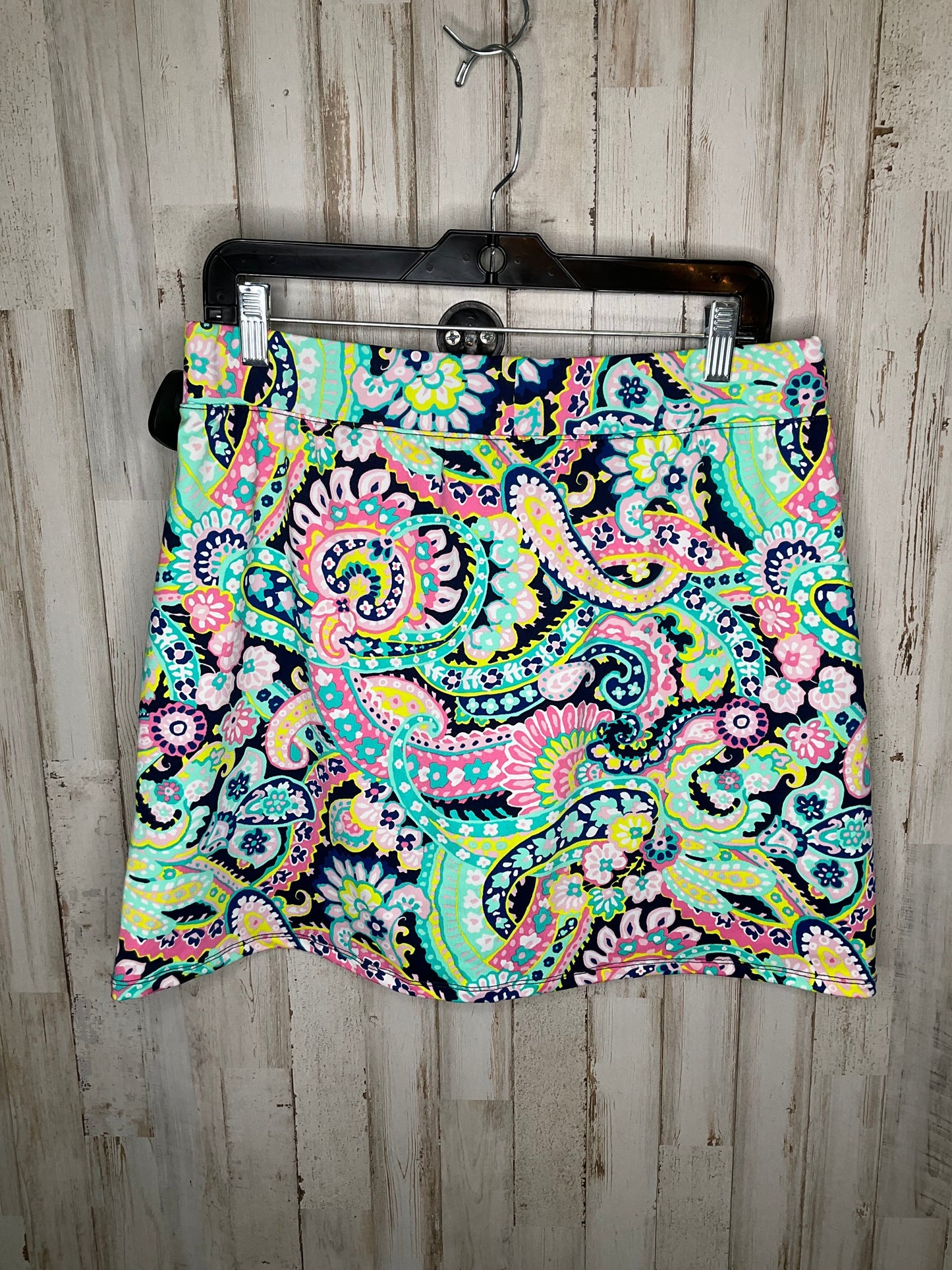 Paisley Print Athletic Skort Crown And Ivy, Size L