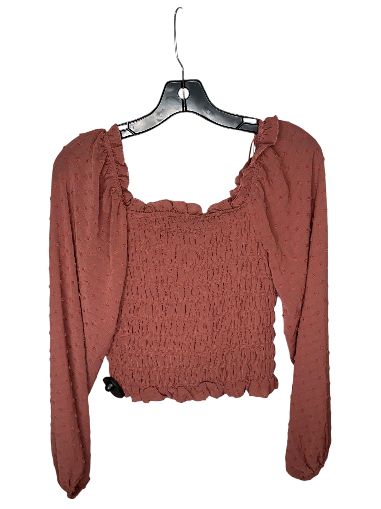 Top Long Sleeve By Altard State In Brown, Size: Xs