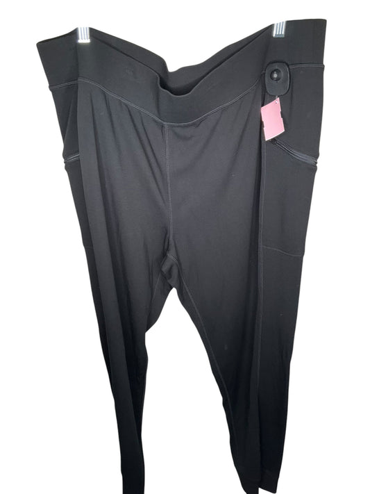 Athletic Pants By Athletic Works In Black, Size: 3x