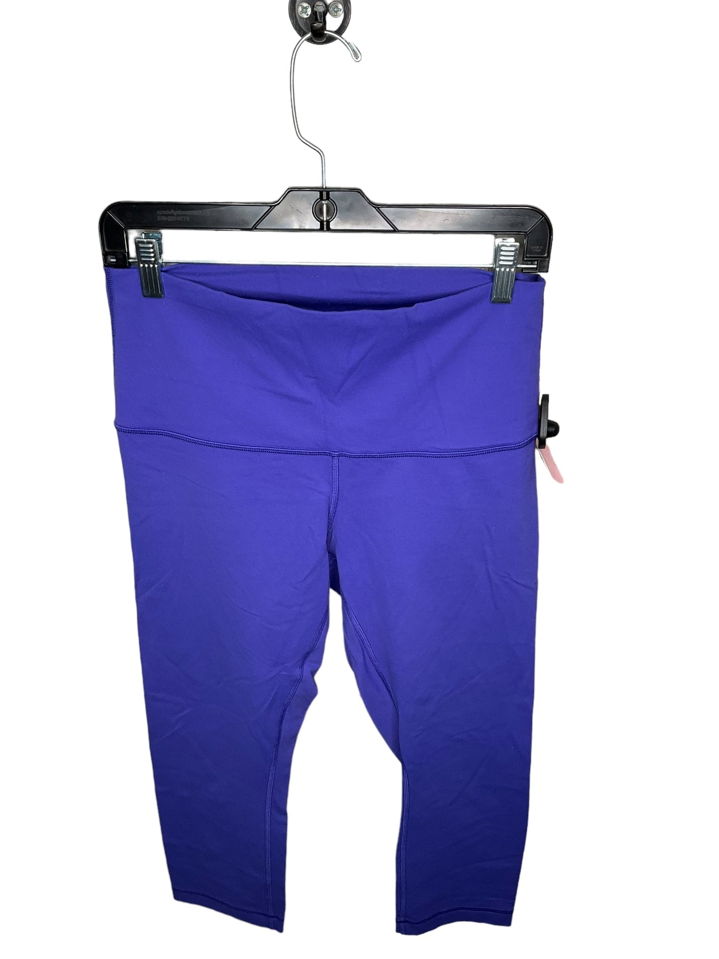 Athletic Capris By Lululemon In Purple, Size: 10