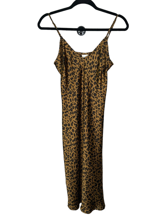 Dress Casual Midi By A New Day In Animal Print, Size: Xs