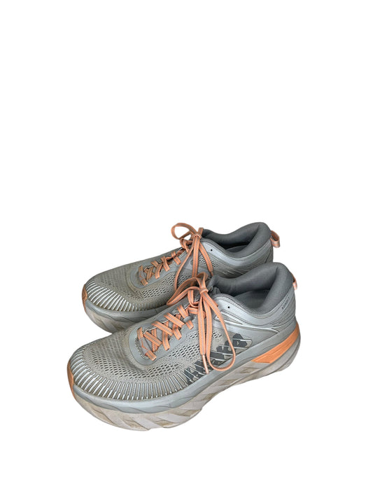 Shoes Athletic By Hoka In Grey, Size: 8