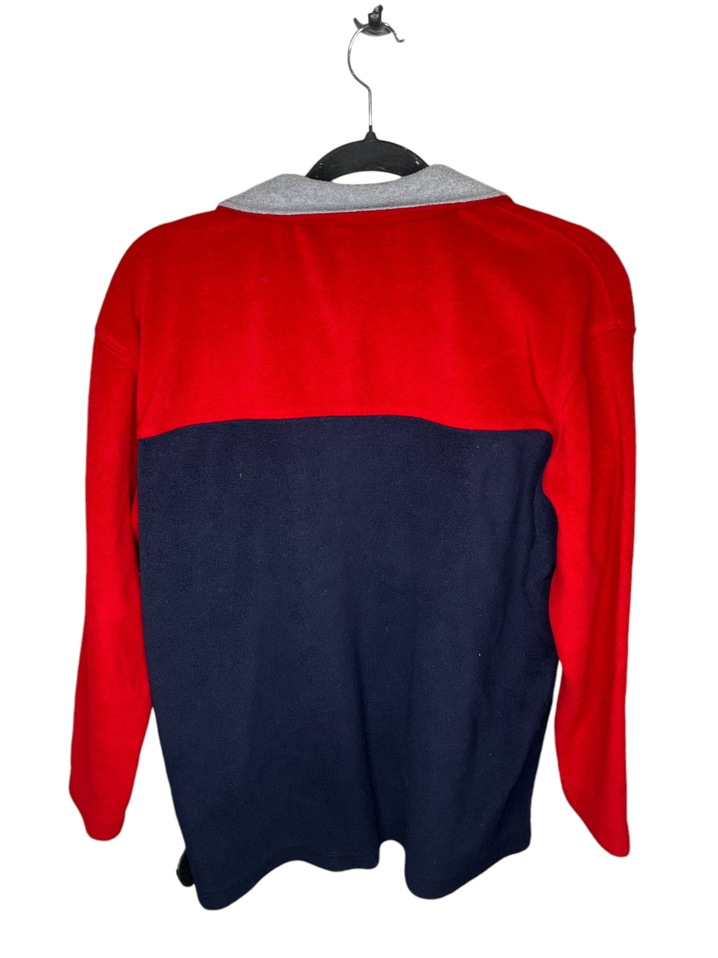 Sweatshirt Crewneck By Lauren By Ralph Lauren In Blue & Red, Size: M