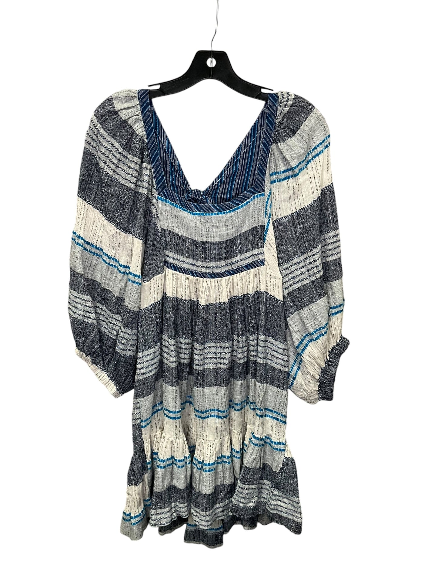 Dress Casual Short By Free People In Blue & Cream, Size: L