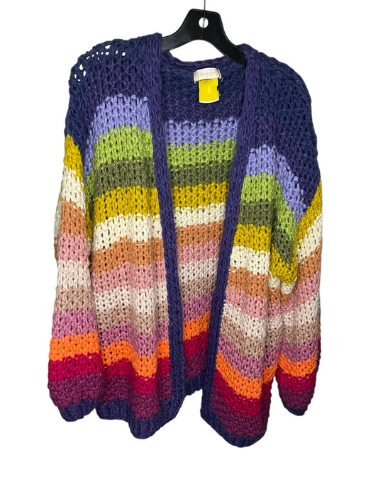 Sweater Cardigan By Altard State In Rainbow Print, Size: M