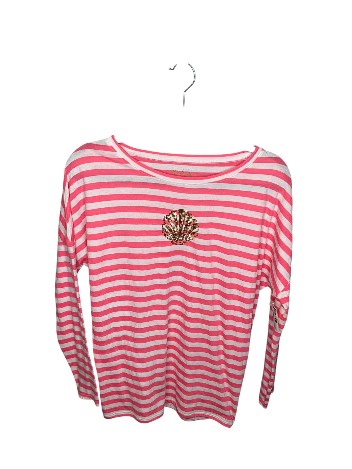 Top Long Sleeve By Lilly Pulitzer In Striped Pattern, Size: S