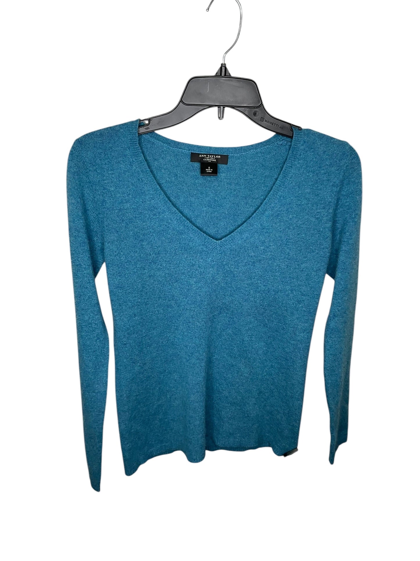 Sweater Cashmere By Ann Taylor In Blue, Size: S