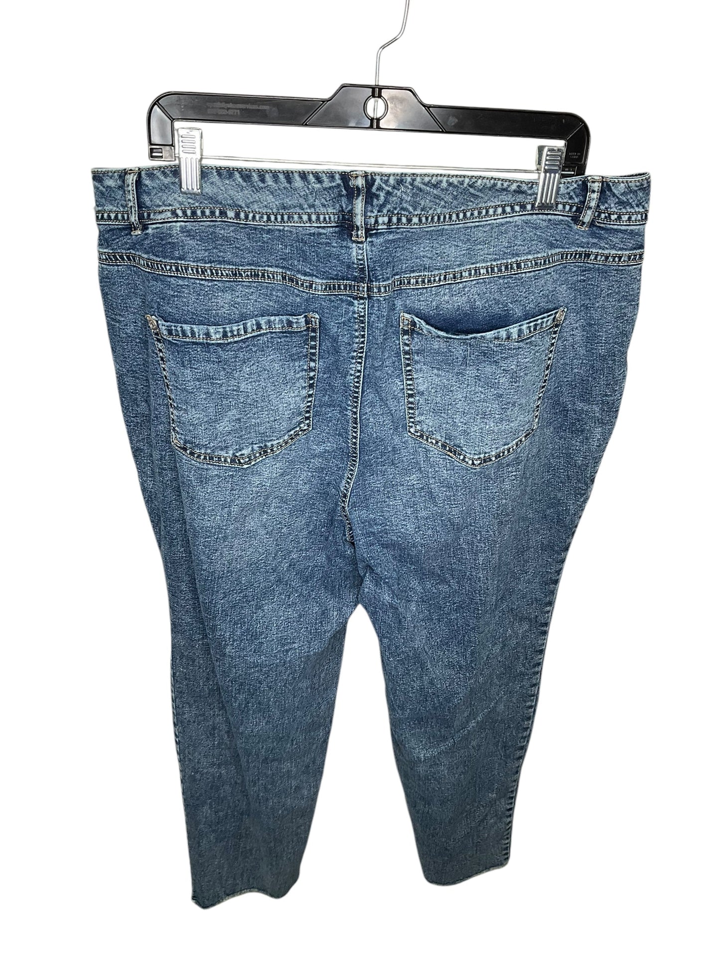 Jeans Cropped By Cato In Blue Denim, Size: 16