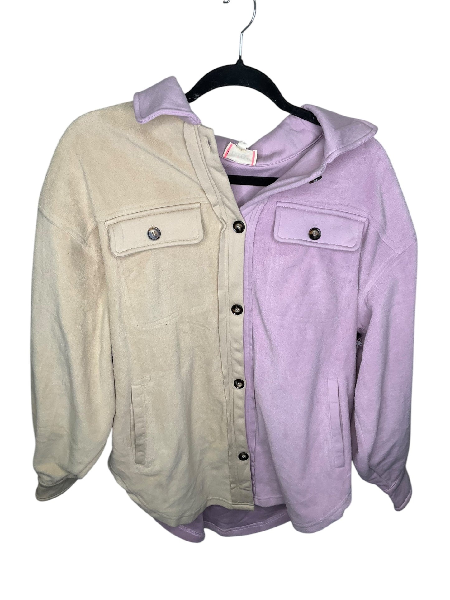 Jacket Shirt By Bibi In Purple, Size: S