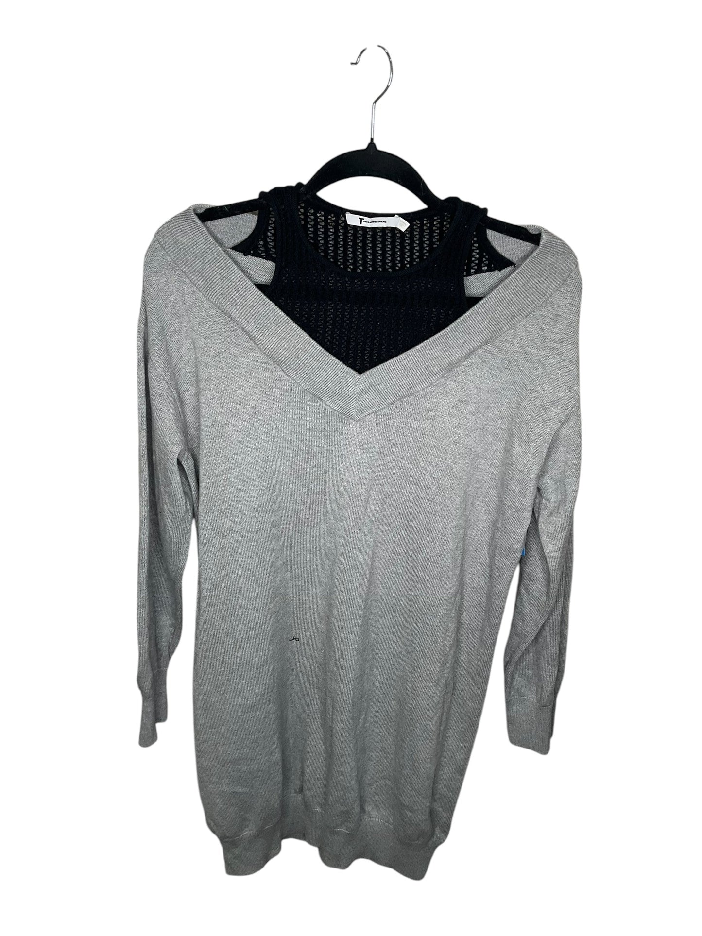 Top Long Sleeve By Alexander Wang In Grey, Size: S