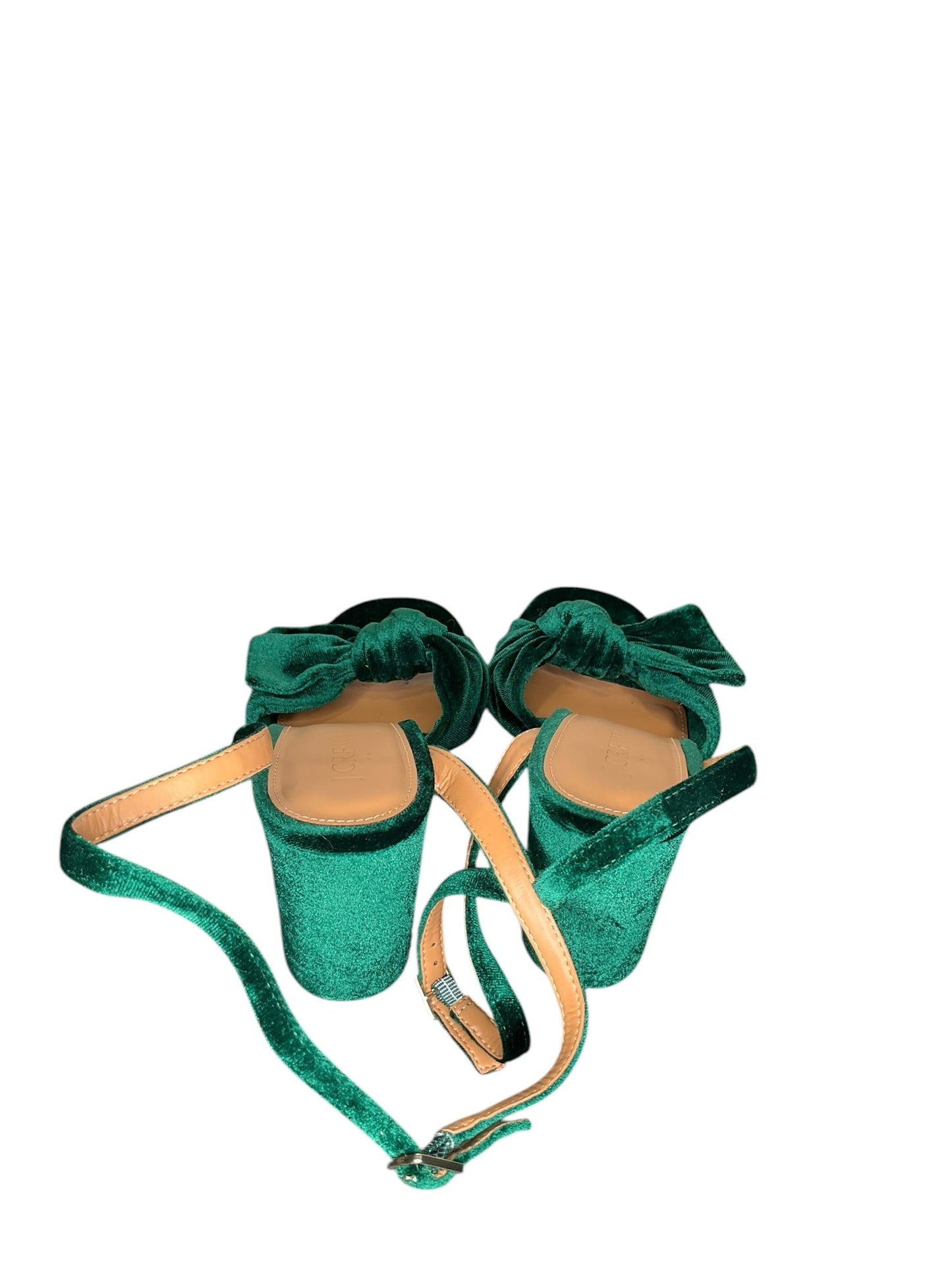 Shoes Heels Block By J. Crew In Green, Size: 8.5