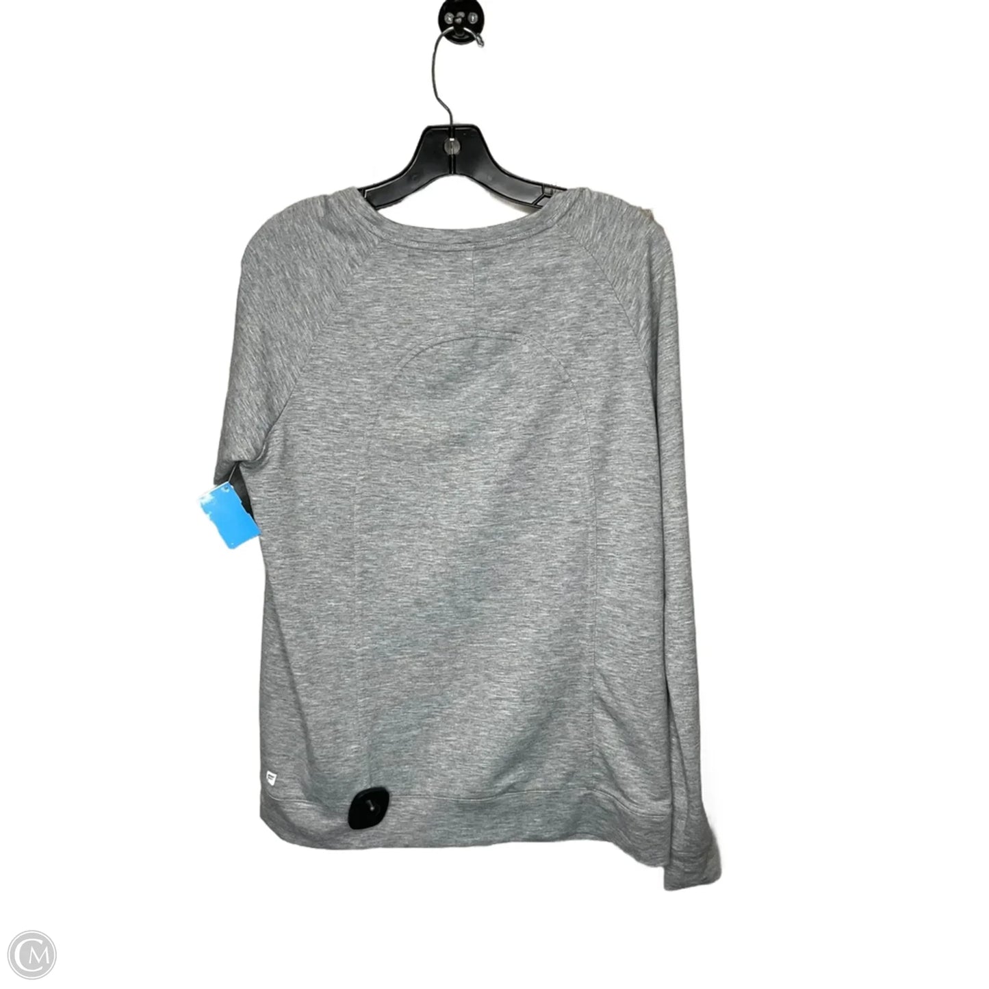 Athletic Sweatshirt Crewneck By Fabletics In Grey, Size: M