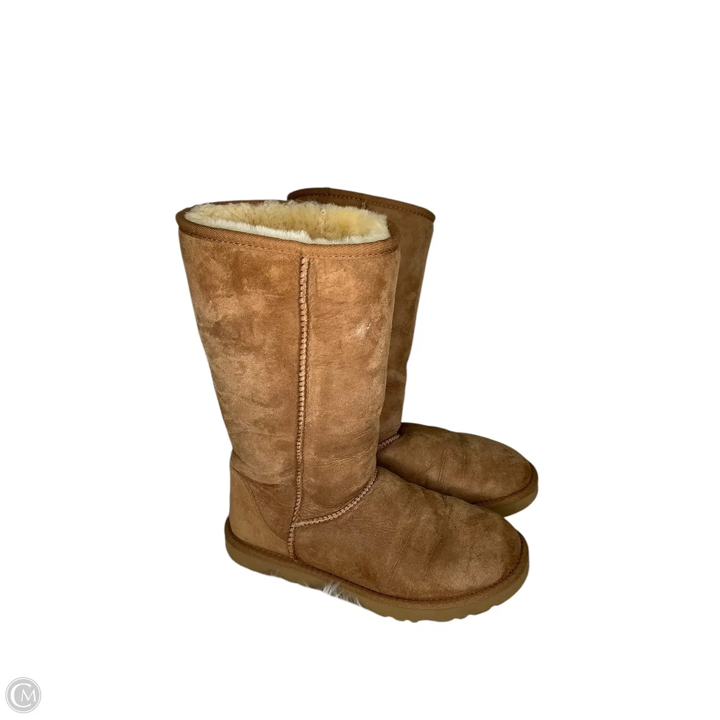 Boots Designer By Ugg In Brown, Size: 7