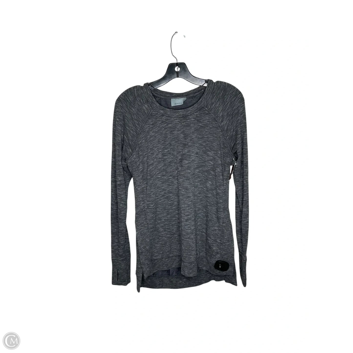 Athletic Top Long Sleeve Crewneck By Athleta In Grey, Size: S