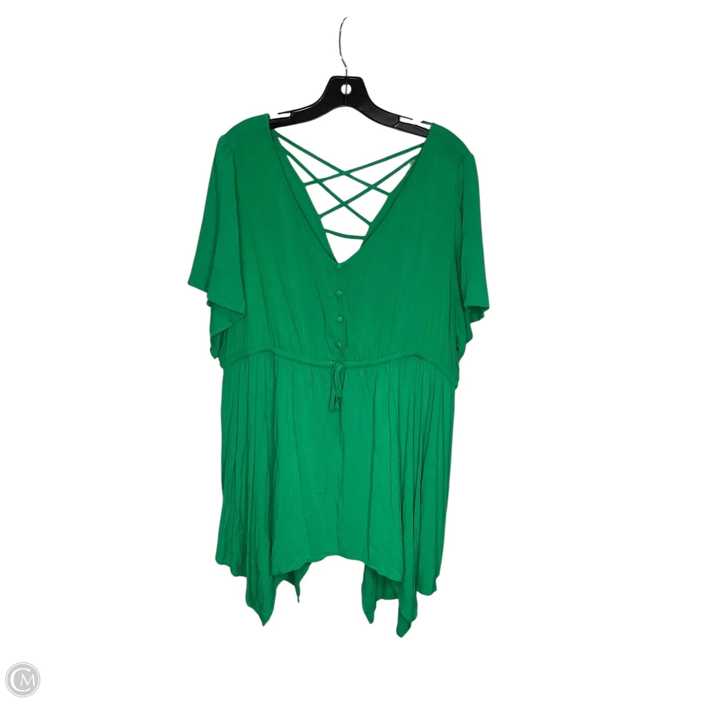 Top Short Sleeve By Torrid In Green, Size: 2x