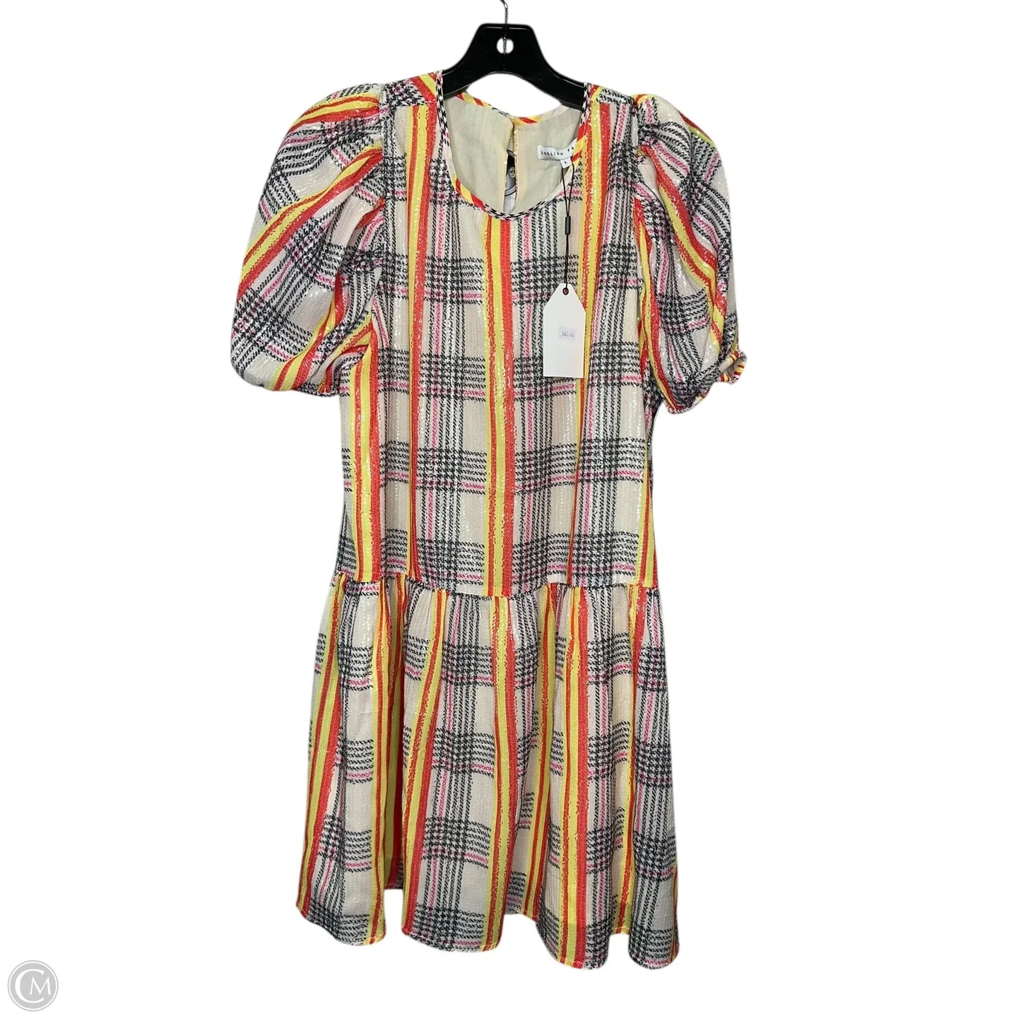 Dress Casual Short By English Factory In Plaid Pattern, Size: L