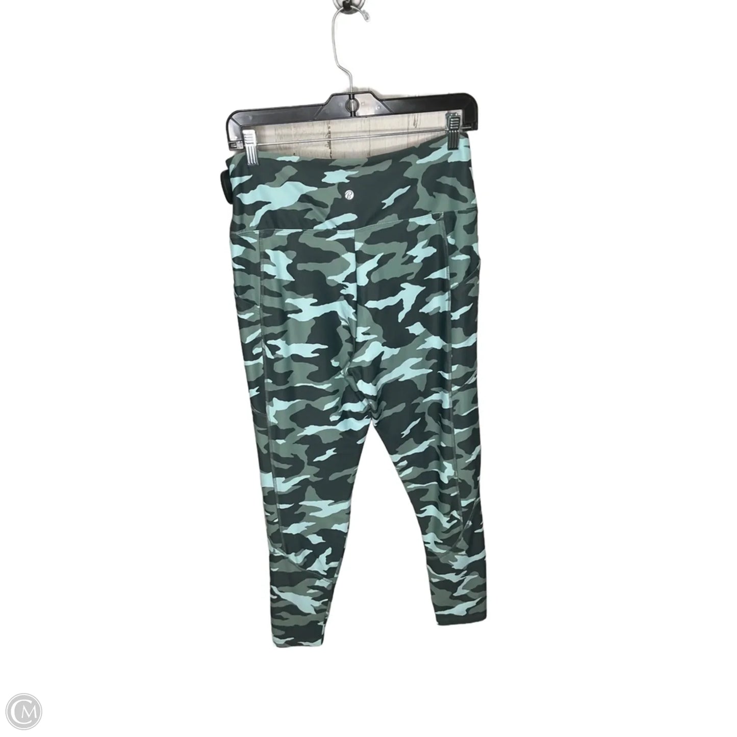 Athletic Leggings By Bally In Camouflage Print, Size: L