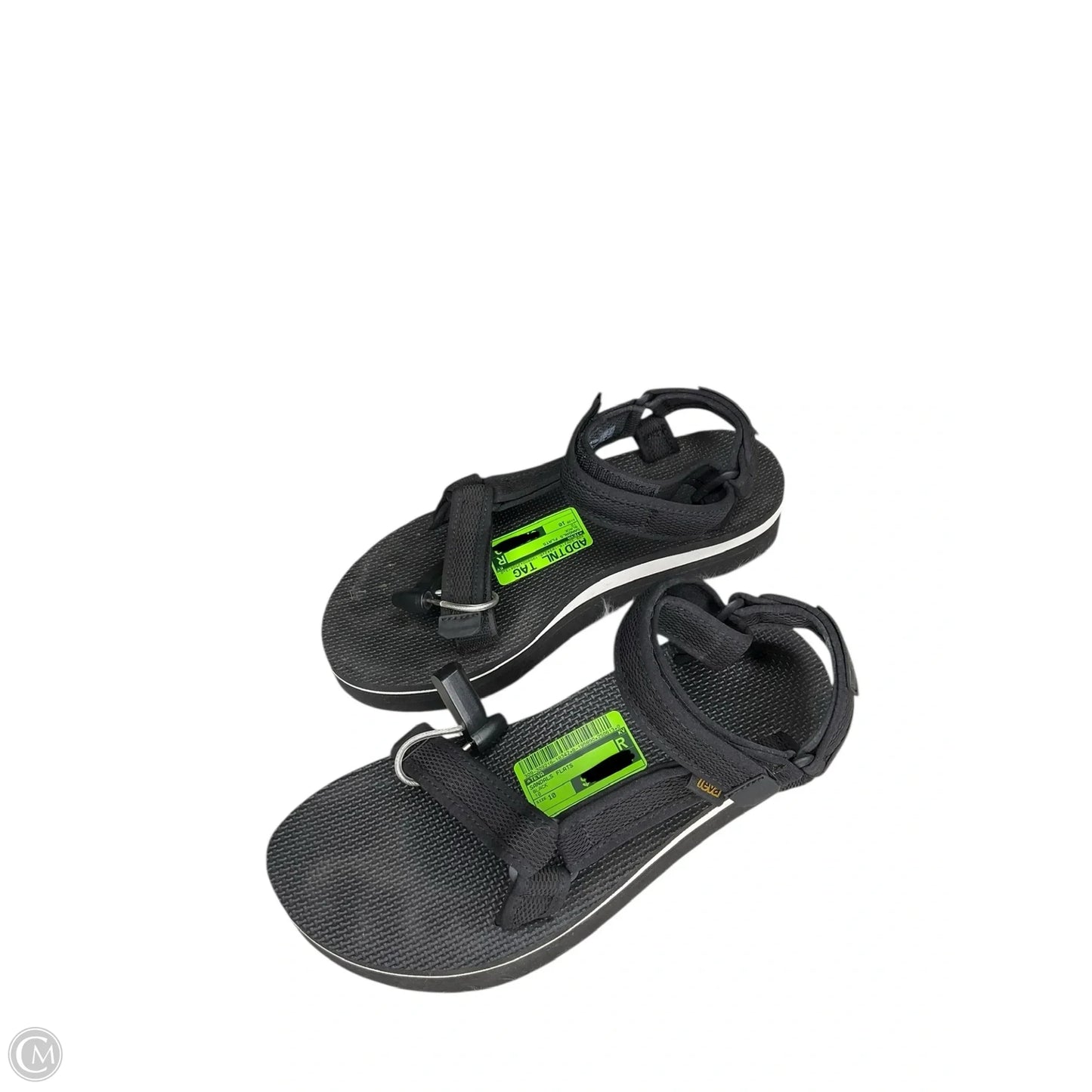 Sandals Flats By Teva In Black, Size: 10
