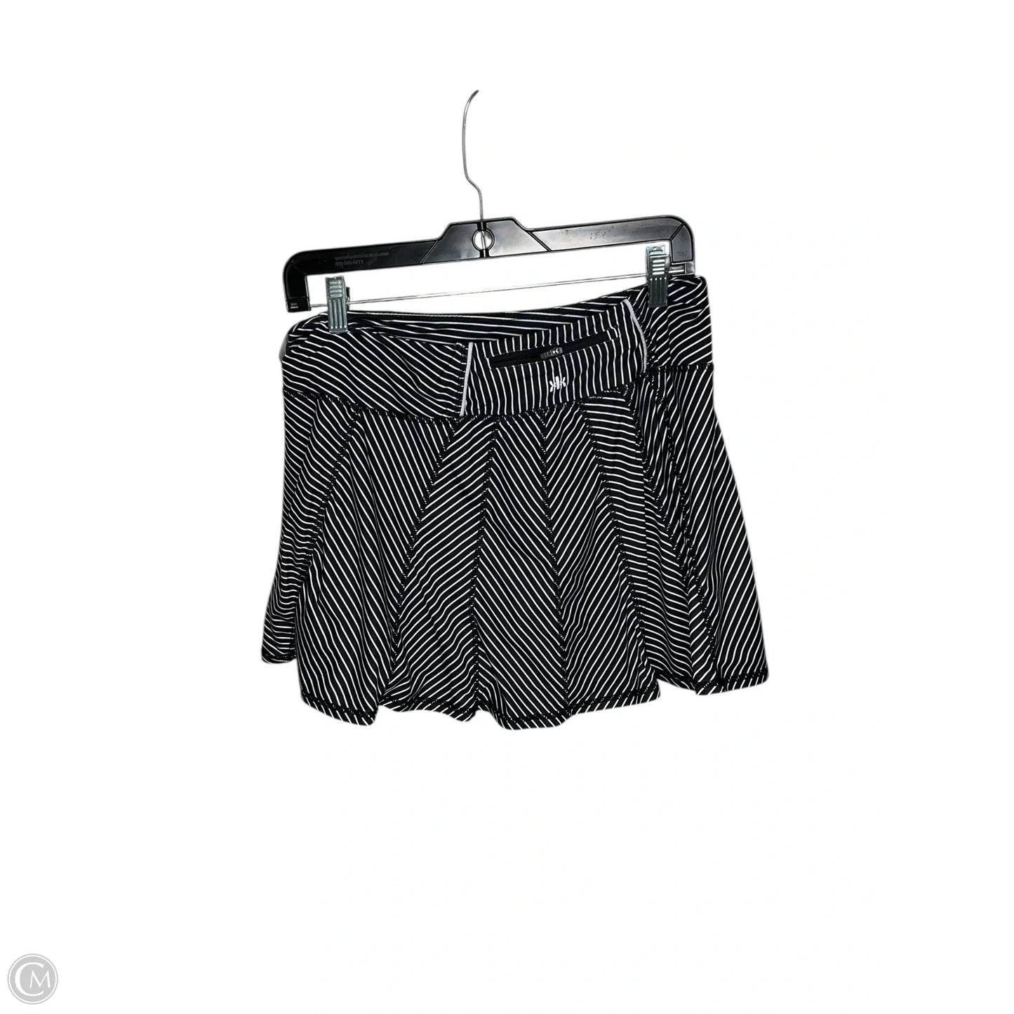 Athletic Skort By Kyodan In Striped Pattern, Size: L