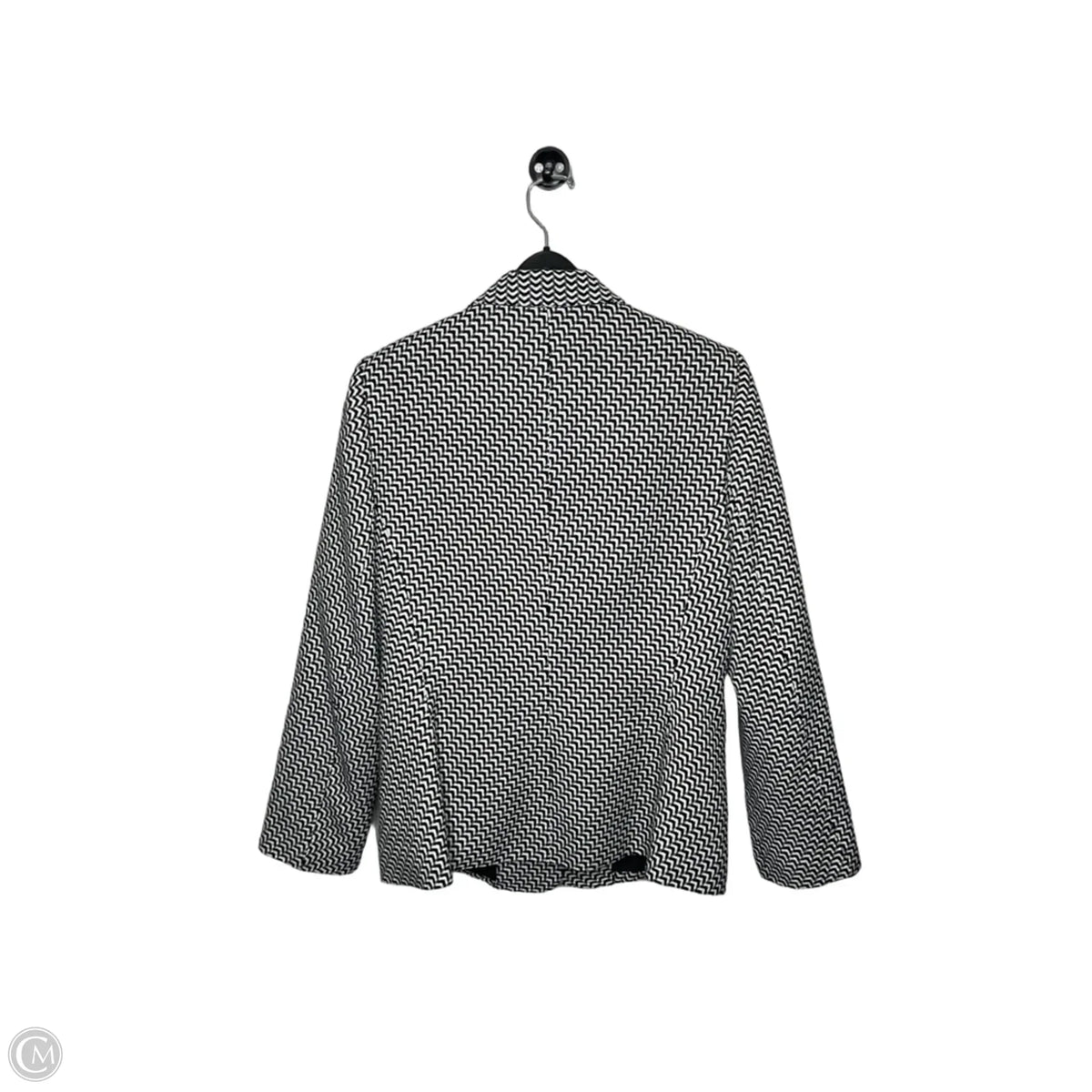 Blazer By Le Suit In Black & White, Size: 10