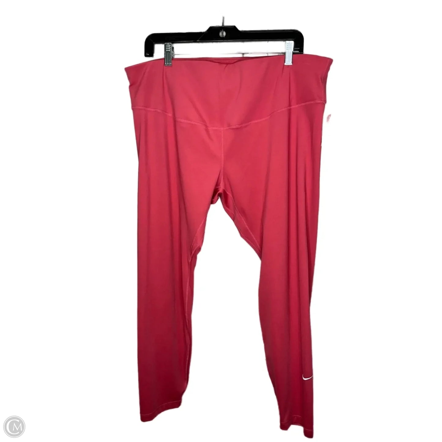 Athletic Leggings By Nike In Pink, Size: 2x