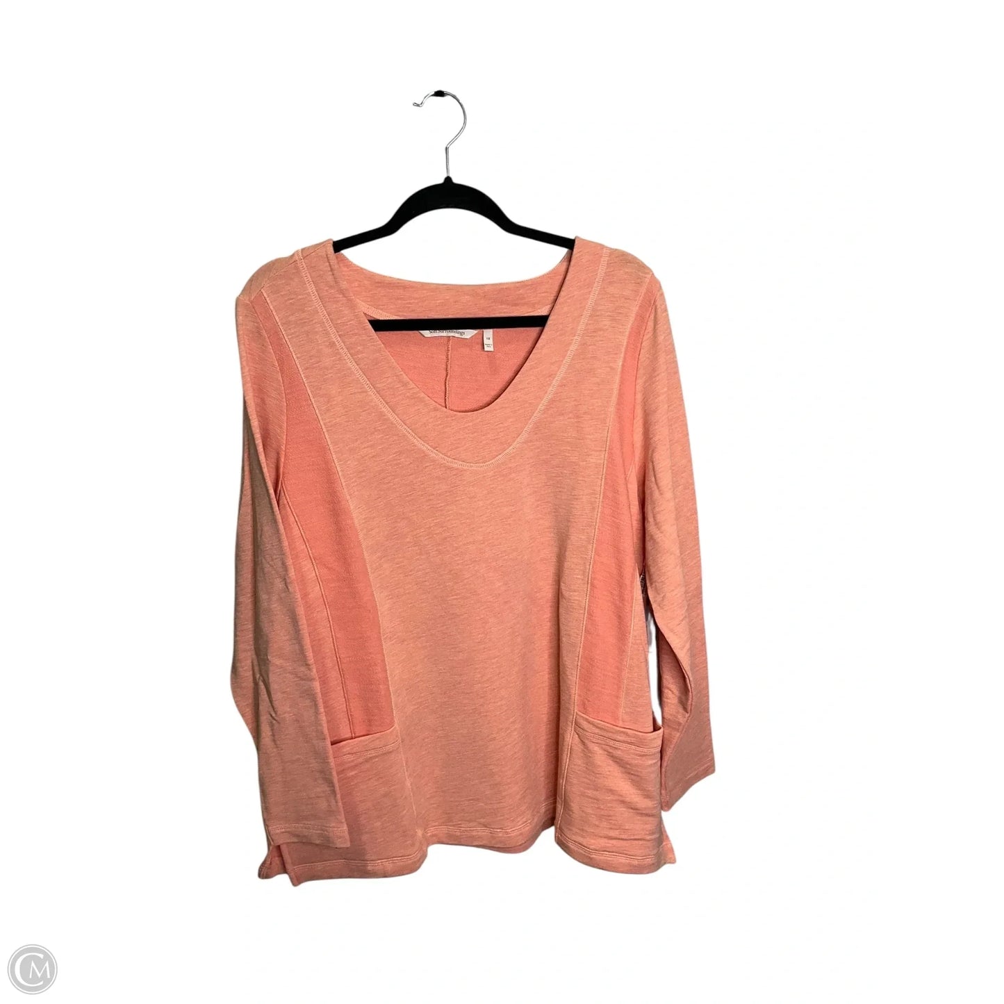 Top Long Sleeve By Soft Surroundings In Orange, Size: 1x