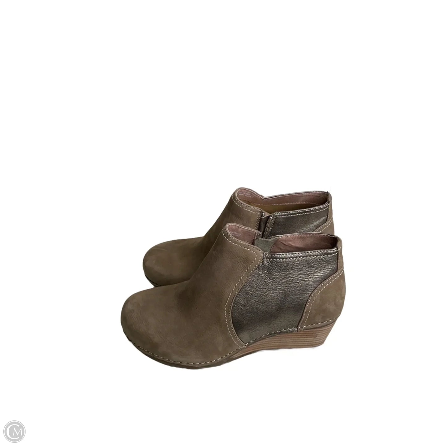 Boots Ankle Heels By Dansko In Brown, Size: 7.5