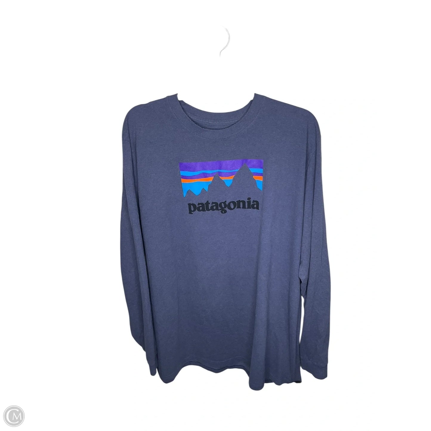 Top Long Sleeve By Patagonia In Blue, Size: 2x