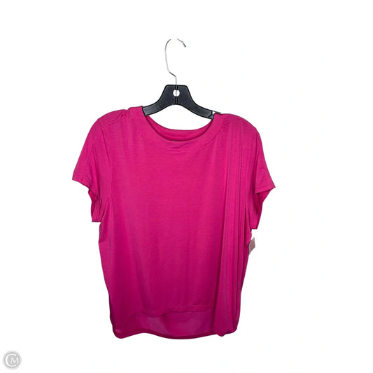 Athletic Top Short Sleeve By Athleta In Pink, Size: S