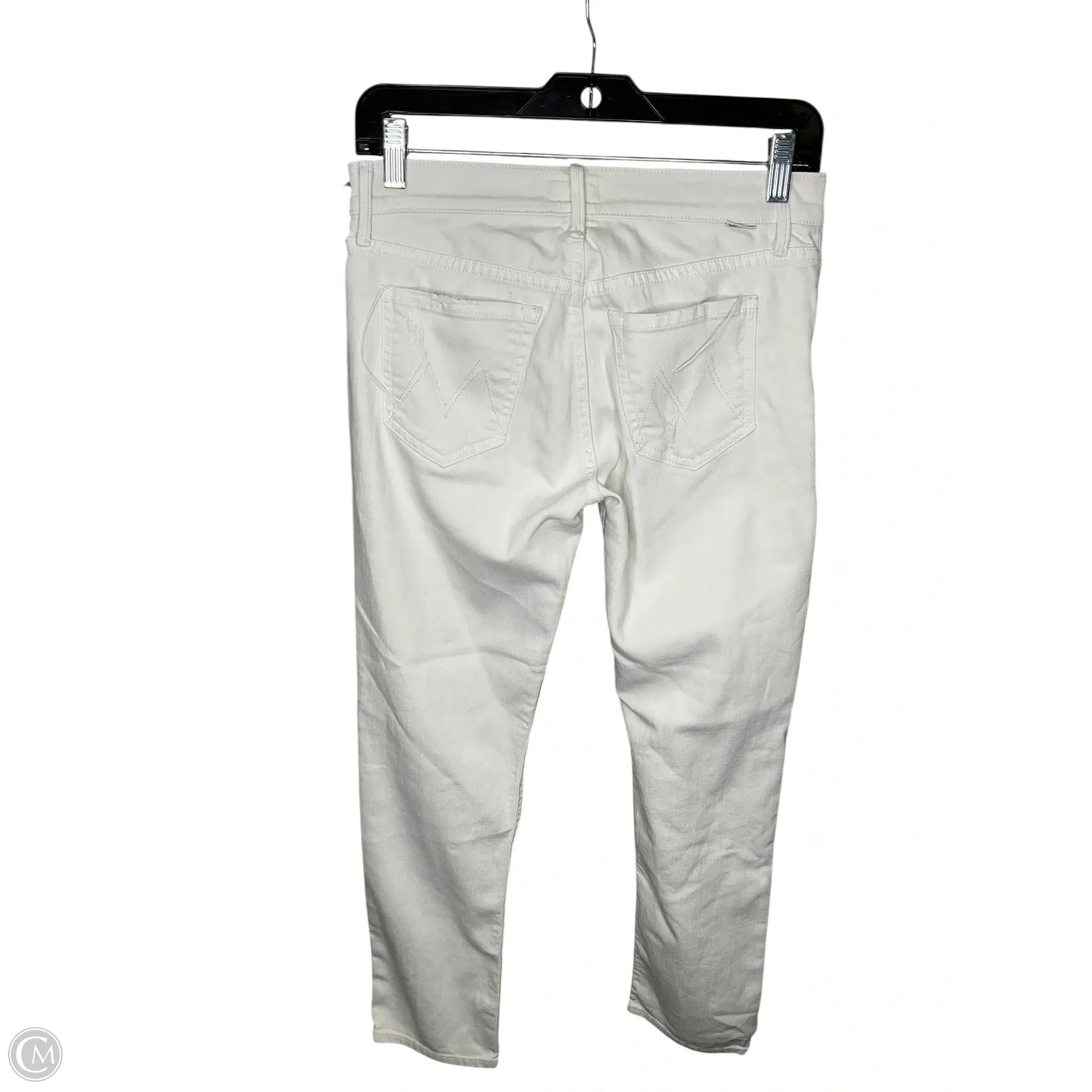 Jeans Skinny By Mother In White Denim, Size: 6