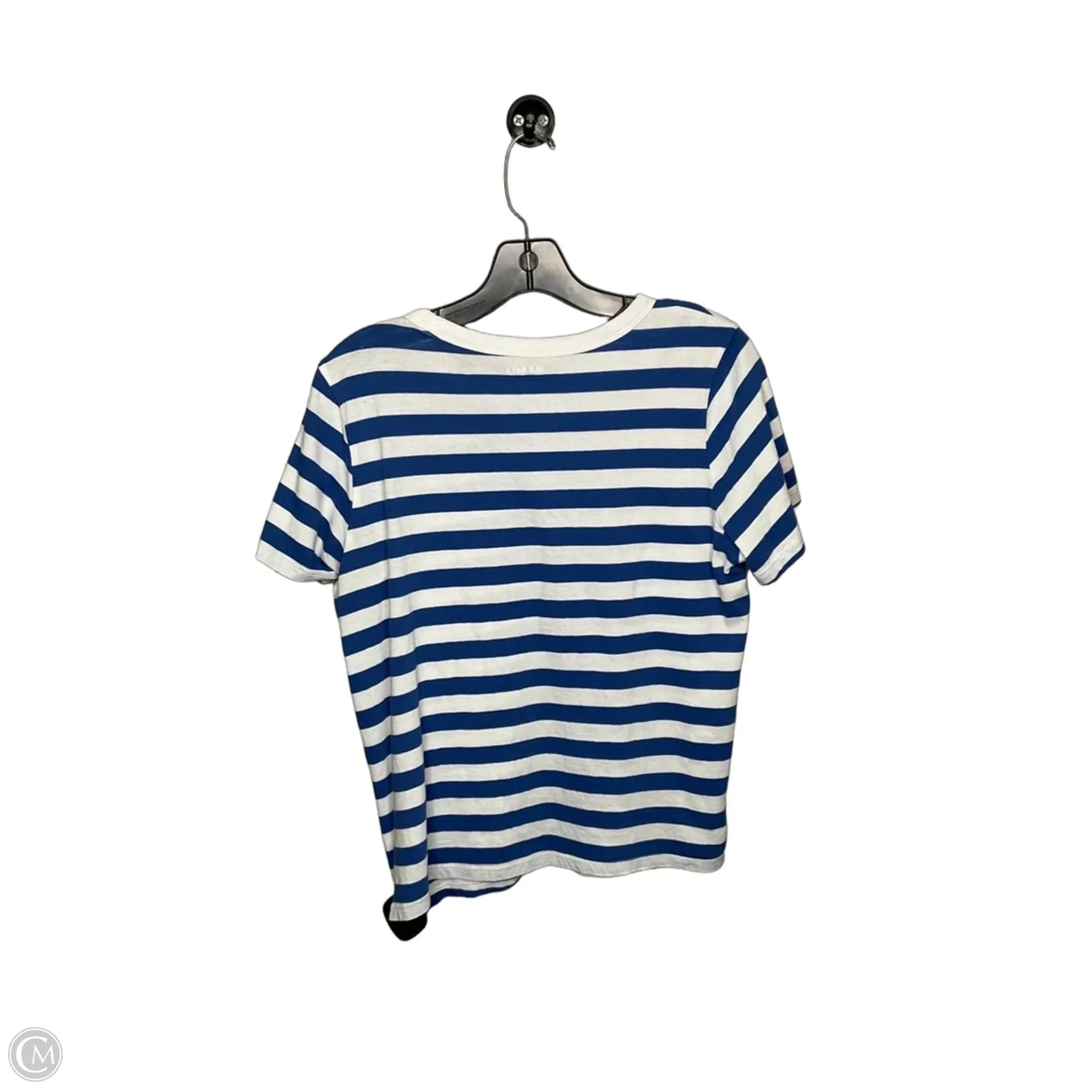 Top Short Sleeve Basic By Old Navy In Striped Pattern, Size: M