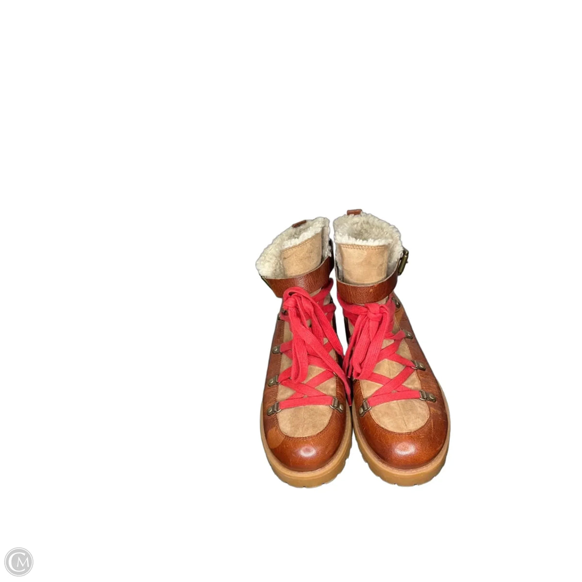 Boots Hiking By Nine West In Brown, Size: 6.5