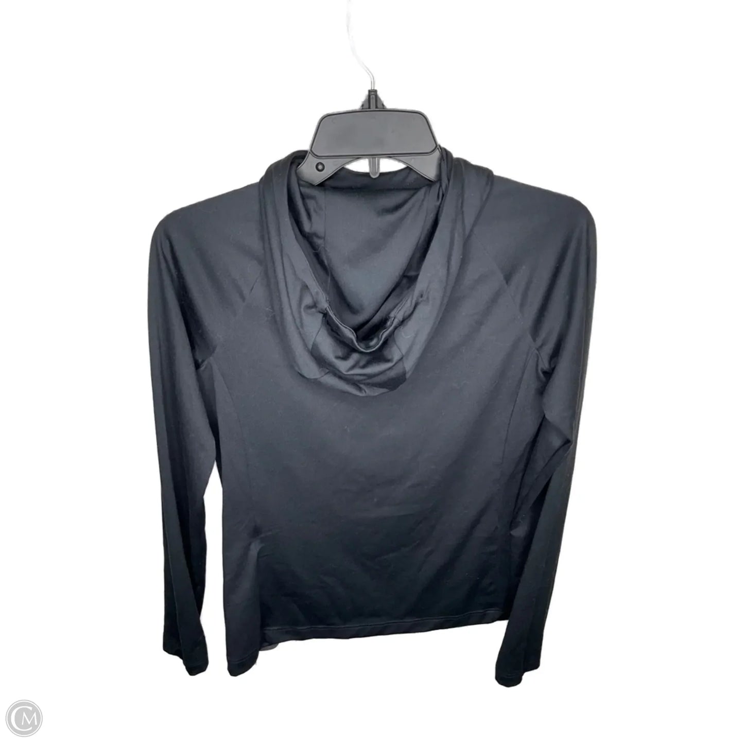 Athletic Top Long Sleeve Hoodie By Under Armour In Black, Size: Xs