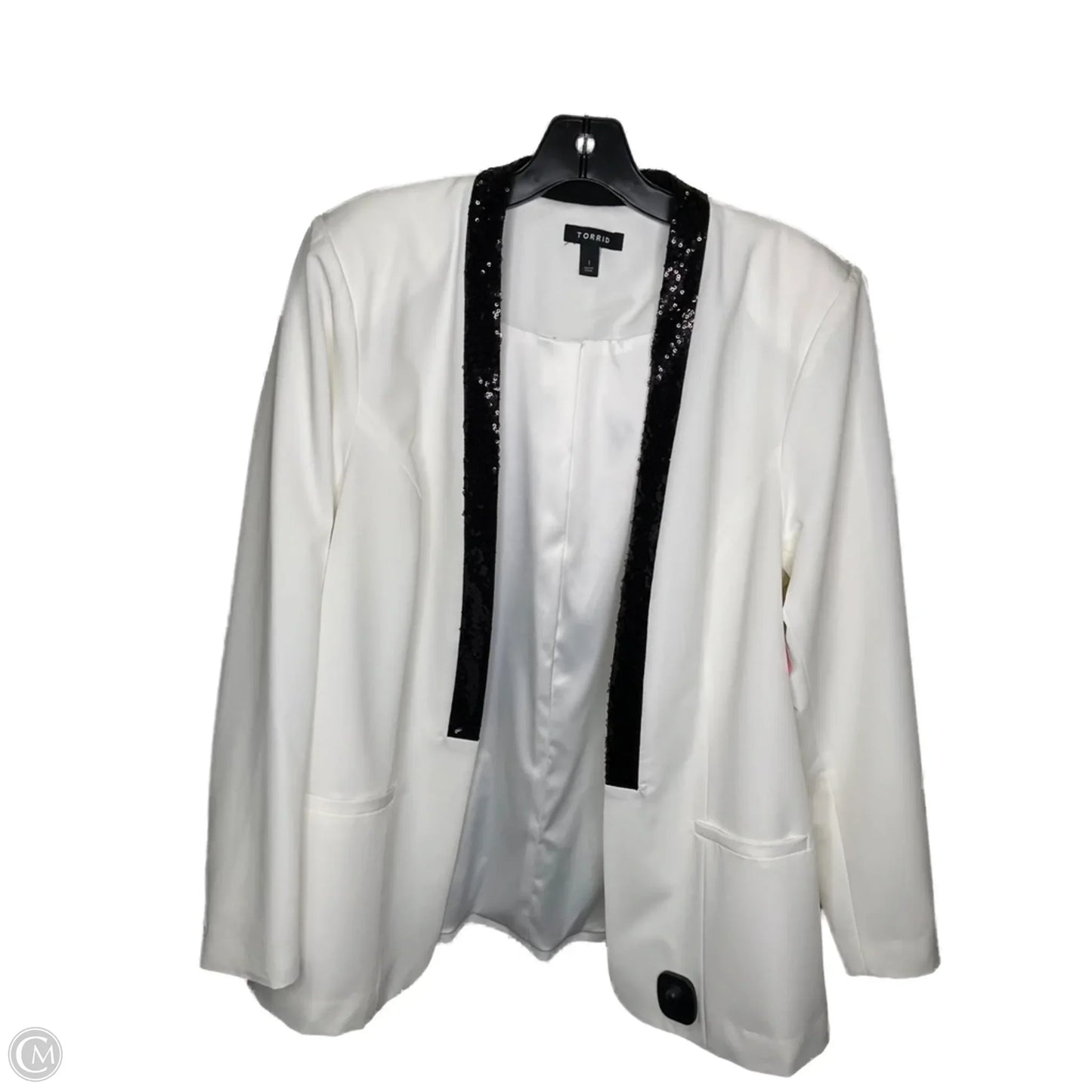 Blazer By Torrid In White, Size: 1x
