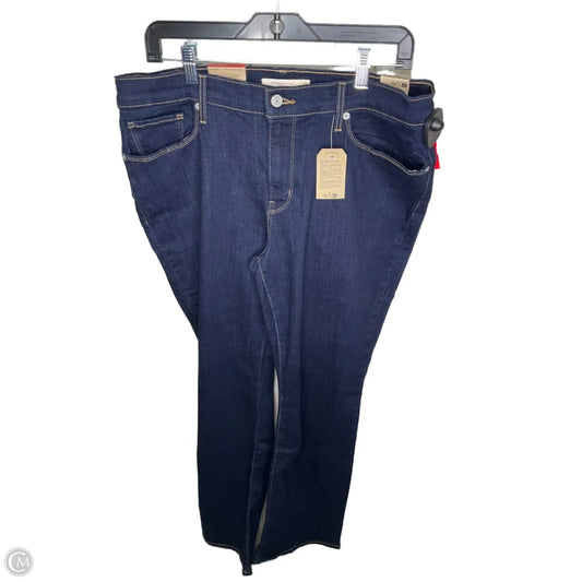Jeans Boot Cut By Levis In Blue Denim, Size: 14