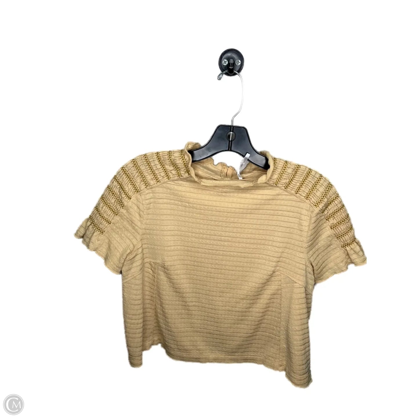 Top Short Sleeve By Free People In Orange, Size: S