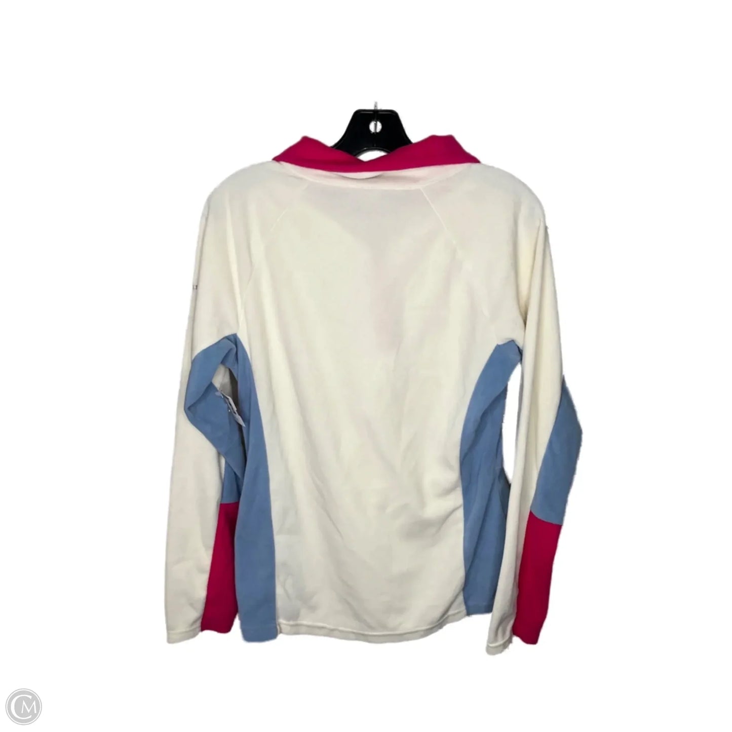 Athletic Fleece By Columbia In Cream & Pink, Size: M
