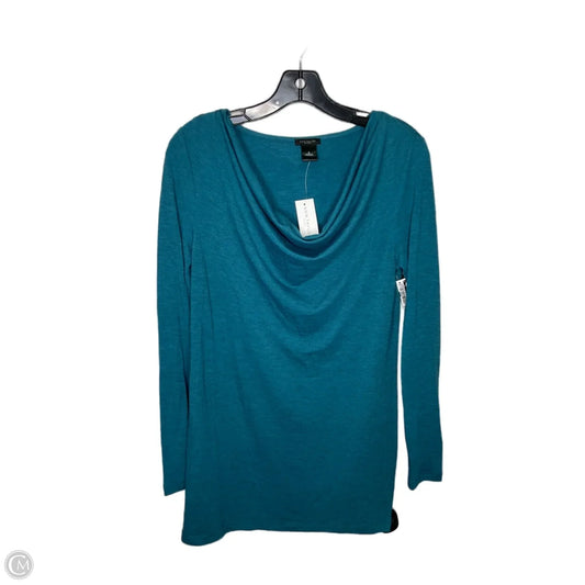 Top Long Sleeve By Ann Taylor In Blue, Size: S