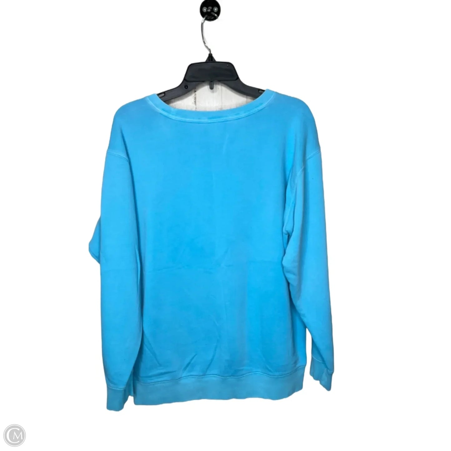 Sweatshirt Crewneck By Pink In Blue, Size: M
