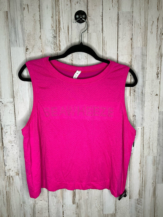 Athletic Tank Top By Lululemon  Size: 12
