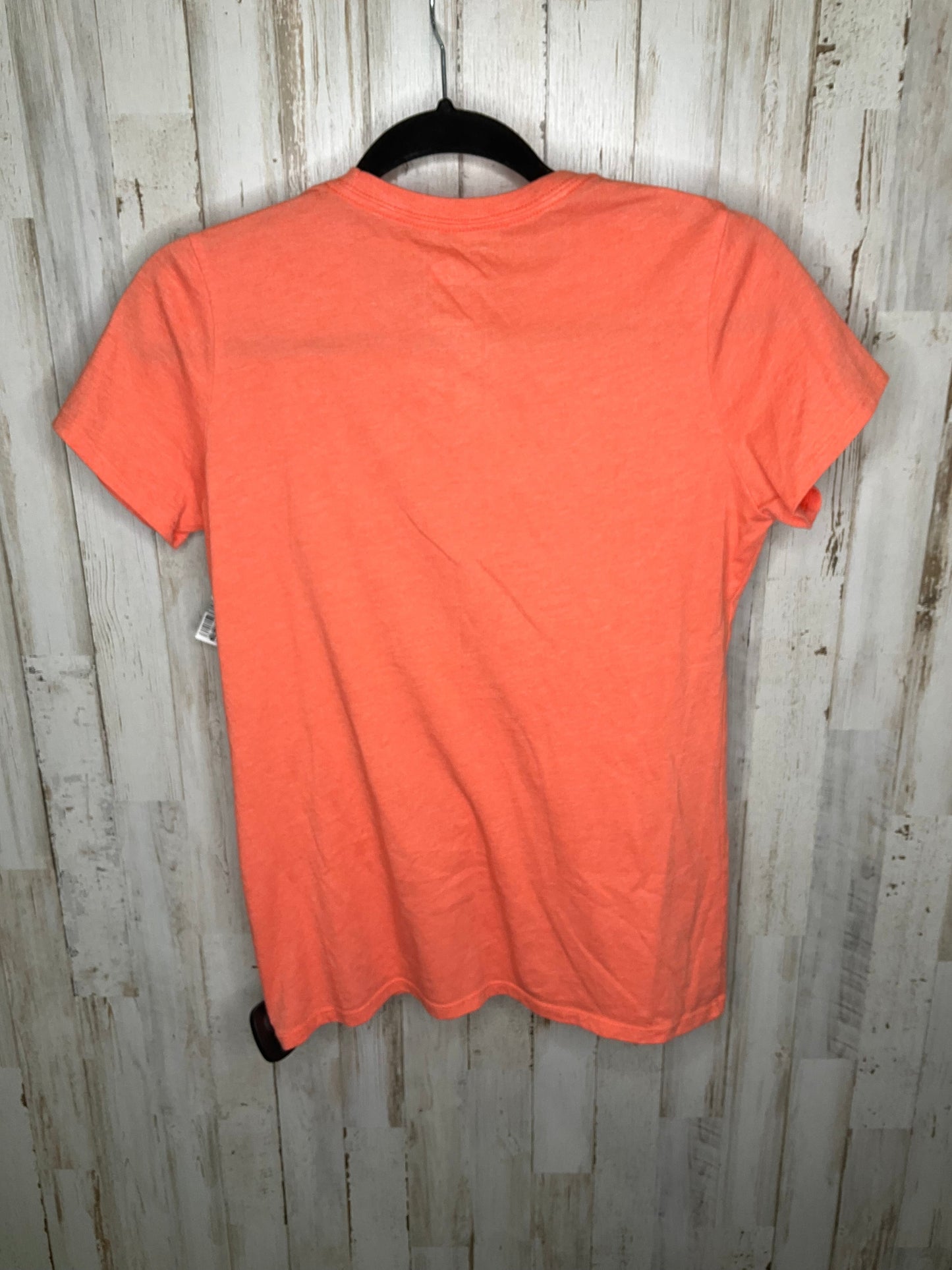 Athletic Top Short Sleeve By The North Face In Orange, Size: S