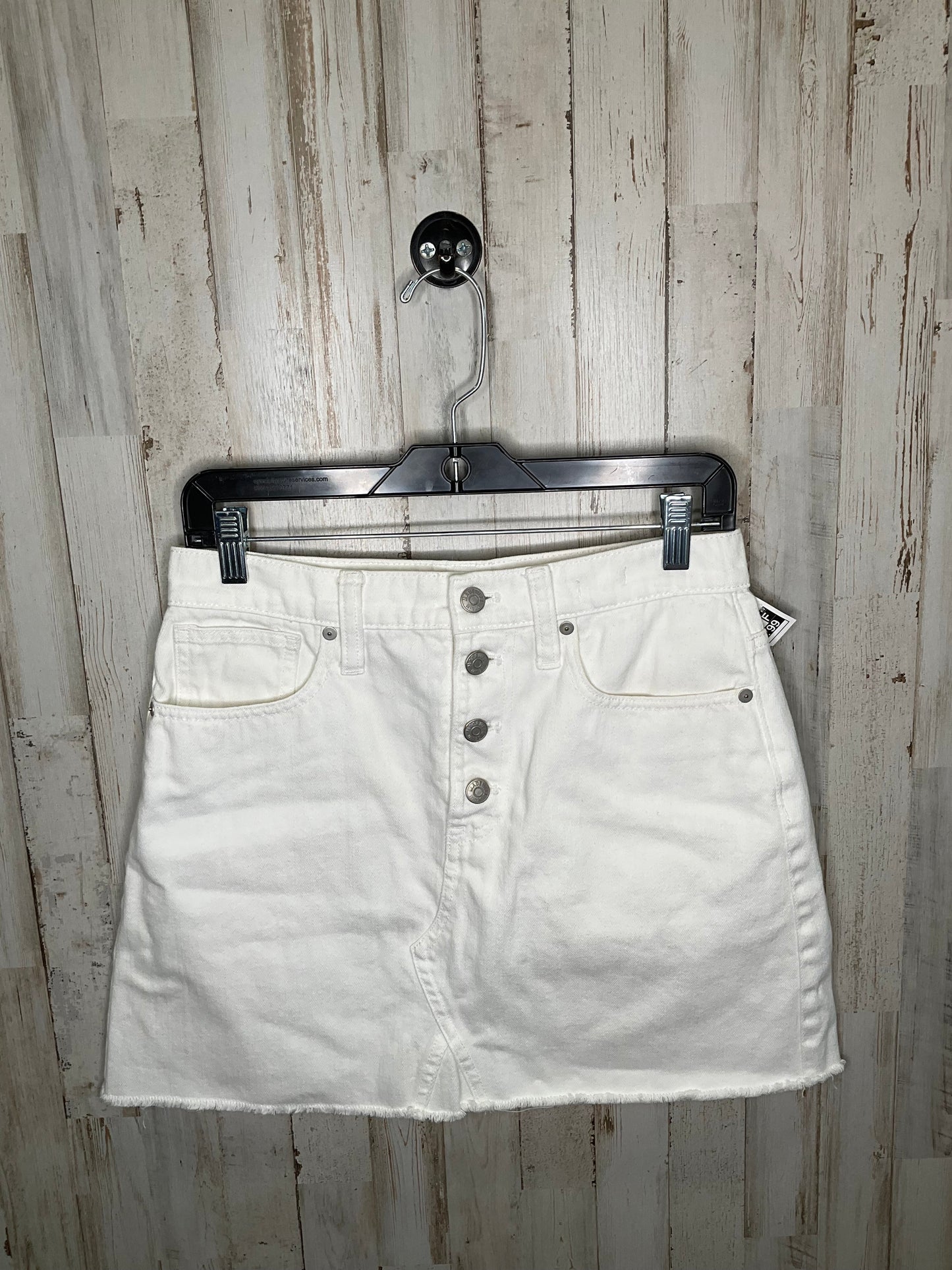 White Skirt Mini & Short Madewell, Size 4