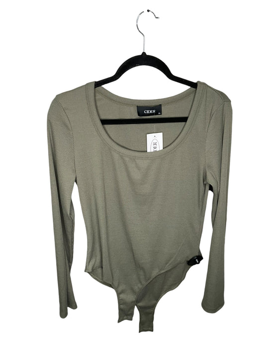 Bodysuit By Clothes Mentor In Green, Size: Xl