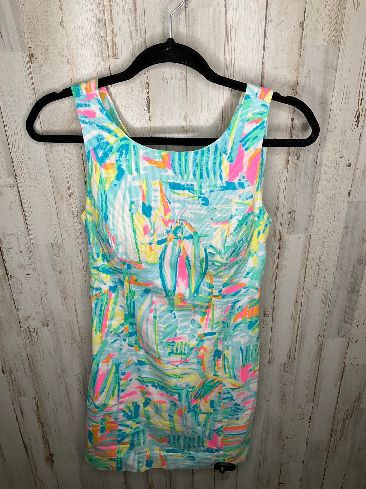 Blue & Green Dress Party Short Lilly Pulitzer, Size 0