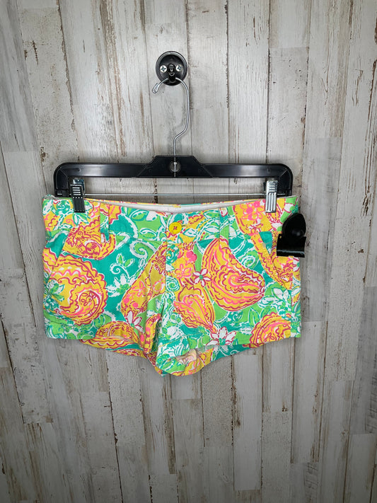 Green & Yellow Shorts Lilly Pulitzer, Size 0