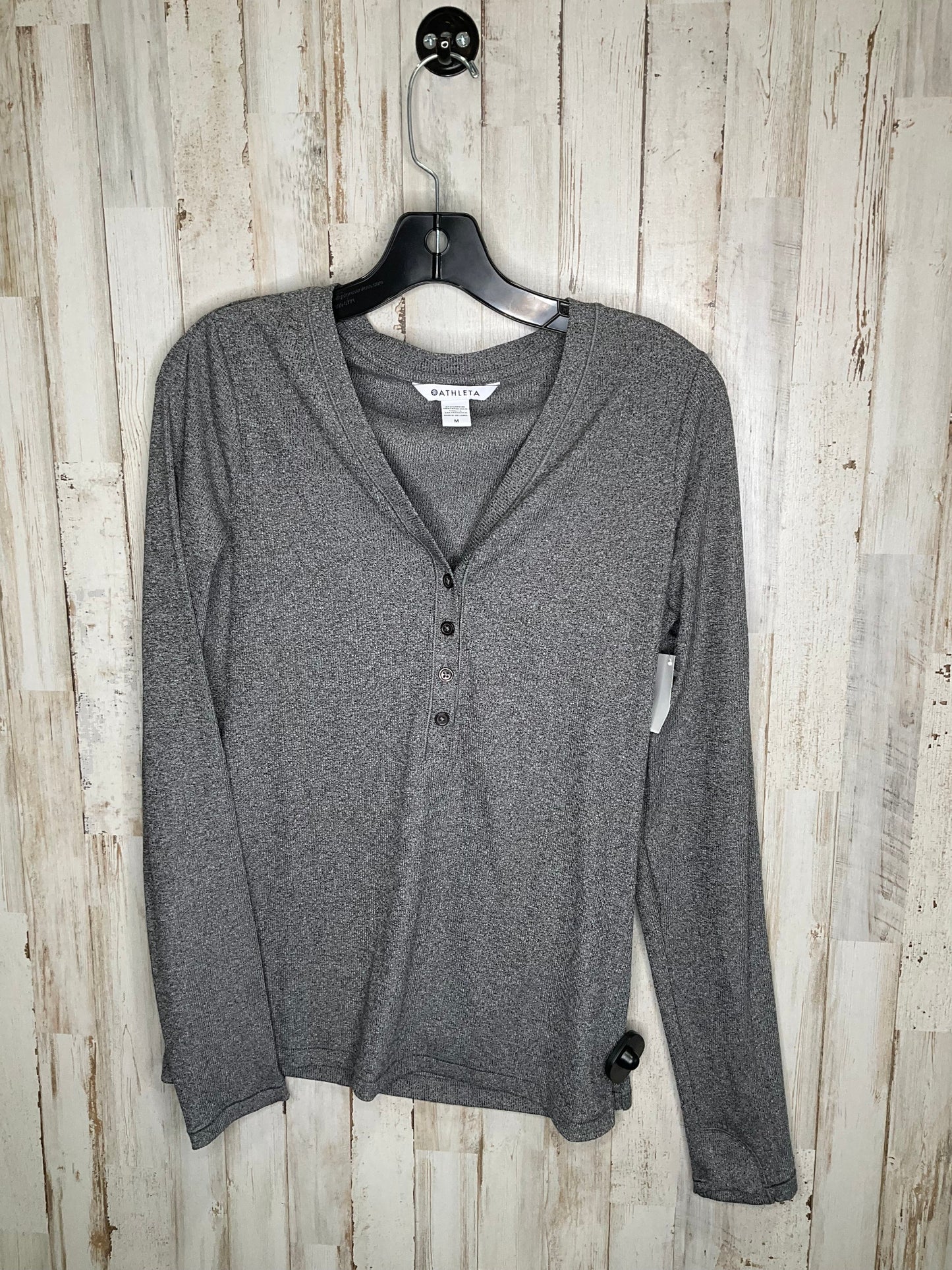 Grey Top Long Sleeve Athleta, Size M